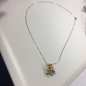 18k Gold Butterfly Diamond Necklace